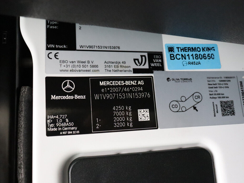 Mercedes-Benz Sprinter 515CDI Koel/Vries Bakwagen