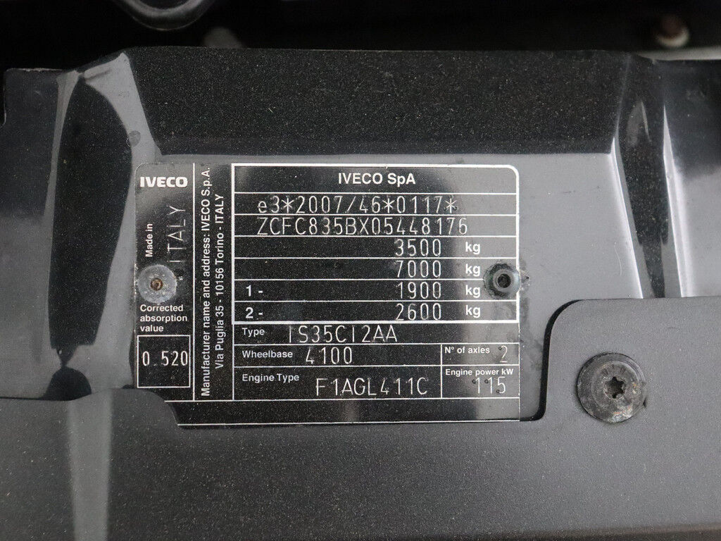 Iveco Daily 35C16 Bakwagen+Laadklep