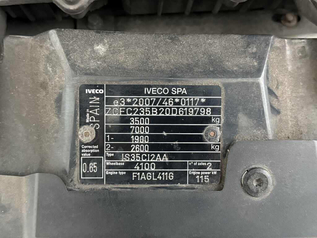 Iveco Daily 35C16 Bakwagen+Laadklep